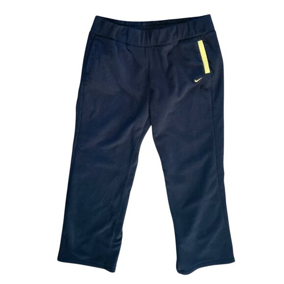 Nike Sportswear FitTherma Fleece Jogger Sweatpants XL Black Yellow  Soft Warm - Picture 1 of 8